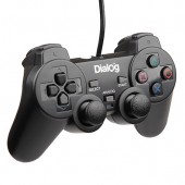 Геймпад Dialog Action <GP-A11 Black> (Vibration, 12кн, 8 поз.перекл, 2 мини-джойстика, USB)