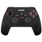 Геймпад SVEN GC-2040 <Black> (Vibration, 11кн., 4поз.перекл., 2мини-джойстика, USB/PS3, беспроводной)