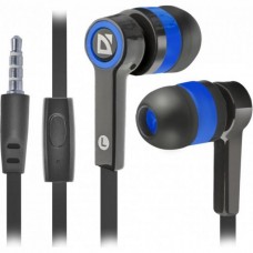 Наушники с микрофоном Defender Pulse-420 Blue (шнур 1.2м) <63423>
