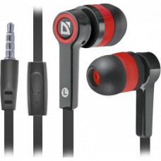 Наушники с микрофоном Defender Pulse-420 Red (шнур 1.2м) <63424>