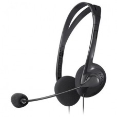 Наушники с микрофоном Defender HN-102(A) (шнур 1.8м, с регулятором громкости) <63102>