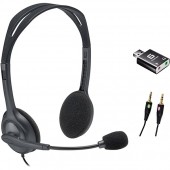 Logitech Stereo Headset H110 (наушники с микрофоном) <981-000271>