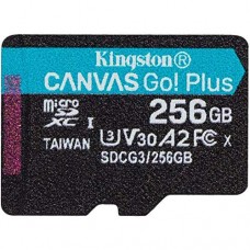 Kingston <SDCG3/256GB> microSDXC Memory Card 256Gb A2 V30 UHS-IU3 Class10 + microSD->SD Adapter