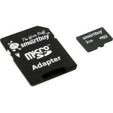 SmartBuy <SB2GBSD-01> microSD 2Gb + microSD->SD Adapter