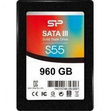 SSD 960 Gb SATA 6Gb/s Silicon Power Slim S55 <SP960GBSS3S55S25> 2.5" 3D TLC