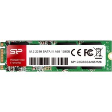 SSD 128 Gb M.2 2280 B&M 6Gb/s Silicon Power A55 <SP128GBSS3A55M28> 3D TLC