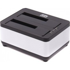 AgeStar <3UBT8-Silver> SATA Docking Station (для подключения 2x3.5"/2.5"SATA HDD, USB3.0)