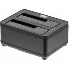 AgeStar <3UBT8-Black> SATA Docking Station (для подключения 2x3.5"/2.5"SATA HDD, USB3.0)