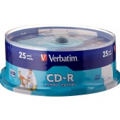 CD-R Verbatim 700Mb 52x sp. <уп.25 шт> на шпинделе, printable <43439>