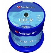CD-R Verbatim 700Mb 52x sp. <уп.100 шт> на шпинделе <43411/43430>
