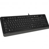 Клавиатура A4Tech Fstyler FK10 Gray (стандартная для ПК, мембранная, пластик, интерфейс подключения - USB, влагозащита, цвет серый/черный)