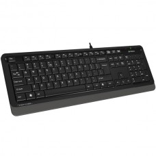 Клавиатура A4Tech Fstyler FK10 Gray (стандартная для ПК, мембранная, пластик, интерфейс подключения - USB, влагозащита, цвет серый/черный)