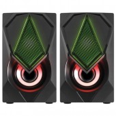 Колонки 2.0 Defender Solar 1 6Вт, подсветка, питание от USB (65401)