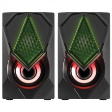 Колонки 2.0 Defender Solar 1 6Вт, подсветка, питание от USB (65401)
