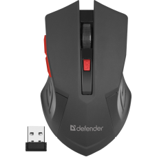 Мышь Defender Accura MM-275 Black red, 52276