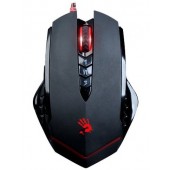 Мышь A4Tech Bloody V8 Gaming mouse USB Black RTL (полноразмерная игровая мышь для ПК, проводная, USB, сенсор оптический 3200 dpi, 8 кнопок, колесо с нажатием, цвет черный)