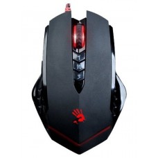 Мышь A4Tech Bloody V8 Gaming mouse USB Black RTL (полноразмерная игровая мышь для ПК, проводная, USB, сенсор оптический 3200 dpi, 8 кнопок, колесо с нажатием, цвет черный)
