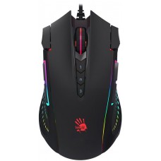 Мышь A4Tech Bloody J90s черный оптическая (полноразмерная игровая мышь для ПК, проводная USB, сенсор оптический 8000 dpi, 12 кнопок, колесо с нажатием, цвет черный)