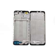 Рамка дисплея (средняя часть) для Xiaomi Redmi 9A, 9C, черная (возможен дефект ЛКП)