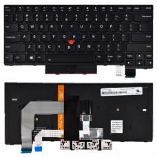 Клавиатура для ноутбука Lenovo ThinkPad T470, черная с подсветкой