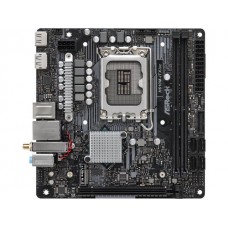 MB ASRock H610M-ITX/AC Soc-1700 (H610) PCI-E 4.0x16 802.11ac WiFi + BT 4.2 2xDDR4 3200MHz DP+HDMI Mini-ITX RTL (ТОЛЬКО В СОСТАВЕ ПЭВМ)