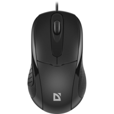 Мышь Defender Standard MB-580 Black (52580) (полноразмерная мышь для ПК, проводная USB, сенсор оптический 1000 dpi, 3 кнопки, колесо с нажатием, цвет черный)