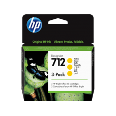 Картридж HP 3ED79A 712 желтый 3 шт