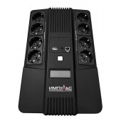 ИБП ИМПУЛЬС МАСТЕР 1000 MT10201, 1000/600 ВА/Вт, 4+4 Schuko (SCHUKOx8), LED, USB, RJ11/RJ45
