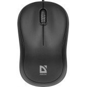 Мышь Defender Patch MS-759 (52759) (ноутбучная мышь для ПК, проводная USB, сенсор оптический 1000 dpi, 3 кнопки, колесо с нажатием, цвет черный)