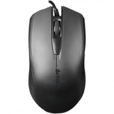 Мышь A4Tech OP-760 Black (полноразмерная мышь для ПК, проводная USB, сенсор оптический 1000 dpi, 3 кнопки, колесо с нажатием, длина провода -1,5м, цвет черный)
