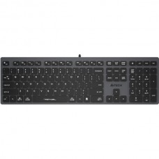 Клавиатура A4Tech Fstyler FX50 Gray (стандартная для ПК/для компьютеров Apple, ножничная, пластик, интерфейс подключения - USB, влагозащита, цвет серый)