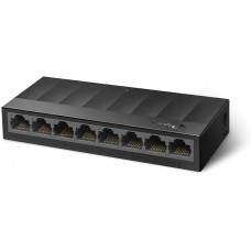 Коммутатор TP-Link LS1008G (неуправляемый, настольный, матрица 16 Гбит/с, green, 8xGbit)