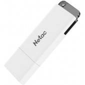 32 Gb USB3.0 Netac U185 с индикатором NT03U185N-032G-30WH (32 ГБ, USB 3.2 Gen 1 Type-A (5 Гбит/сек), с колпачком, пластик, цвет белый)