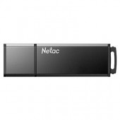 32 Gb USB3.0 Netac U351 NT03U351N-032G-30BK (32 ГБ, USB 3.2 Gen 1 Type-A (5 Гбит/сек), с колпачком, пластик, цвет черный)