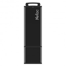 64 Gb USB3.0 Netac U351 NT03U351N-064G-30BK (64 ГБ, USB 3.2 Gen 1 Type-A (5 Гбит/сек), с колпачком, пластик, цвет черный)