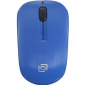 Мышь Oklick 525MW, USB, беспроводная, черно-голубой