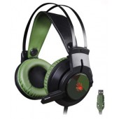 Наушники A4Tech BLOODY J450 черный/зеленый