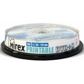 DVD+R Disc Mirex 4.7Gb 16x <уп. 10 шт> на шпинделе, printable <204596>