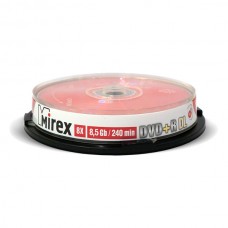 DVD+R Disc Mirex 8.5Gb 8x <уп. 10 шт> Double Layer, на шпинделе <204213>