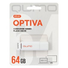 Qumo Optiva <QM64GUD-OP1-White> USB2.0 Flash Drive 64Gb (RTL)