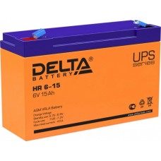 Аккумулятор Delta HR 6-15 (6V, 15Ah) для UPS