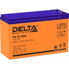 Аккумулятор Delta HR12-28W (12V, 7Ah) для UPS