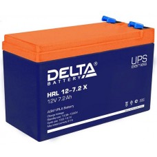 Аккумулятор Delta HRL 12-7.2(X) (12V, 7.2Ah) для UPS