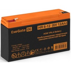 Аккумулятор Exegate HR 6-12 (6V, 12Ah) для UPS <EX282955RUS>