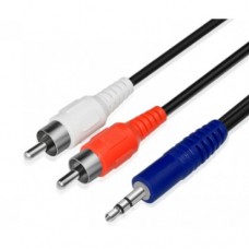 KS-is <KS-574-1> Кабель 2RCA-M -> Jack3.5-M 1м
