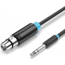 Vention <BBEBI> Кабель- переходник Jack6.3-M -> XLR-F 3м