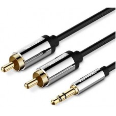 Vention <P550AC500-S> Кабель Jack3.5-M -> 2RCA-M 5м