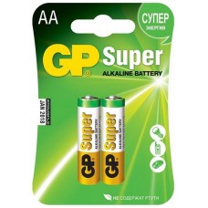 GP Ultra/Super GP15A-2CR2 (LR6) Size AA, щелочной (alkaline) <уп. 2 шт>