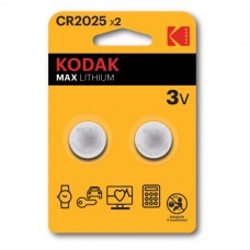 Kodak MAX <CAT30417670-RU1> (CR2025, Li, 3V) <уп. 2 шт>