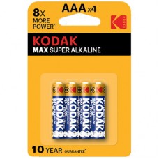 Kodak MAX <CAT30952812> (LR03, Size AAA, 1.5V, alkaline) <уп. 4 шт>